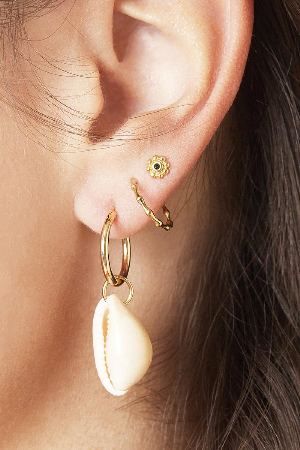 Earrings Ocean Breeze Plata Conchas h5Imagen3